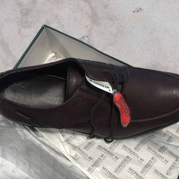 Mephisto Dark Brown Leather Oxfords - Picture 1 of 7